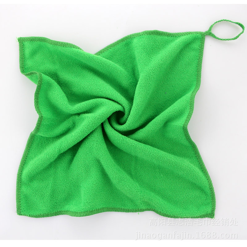 绿色小方巾